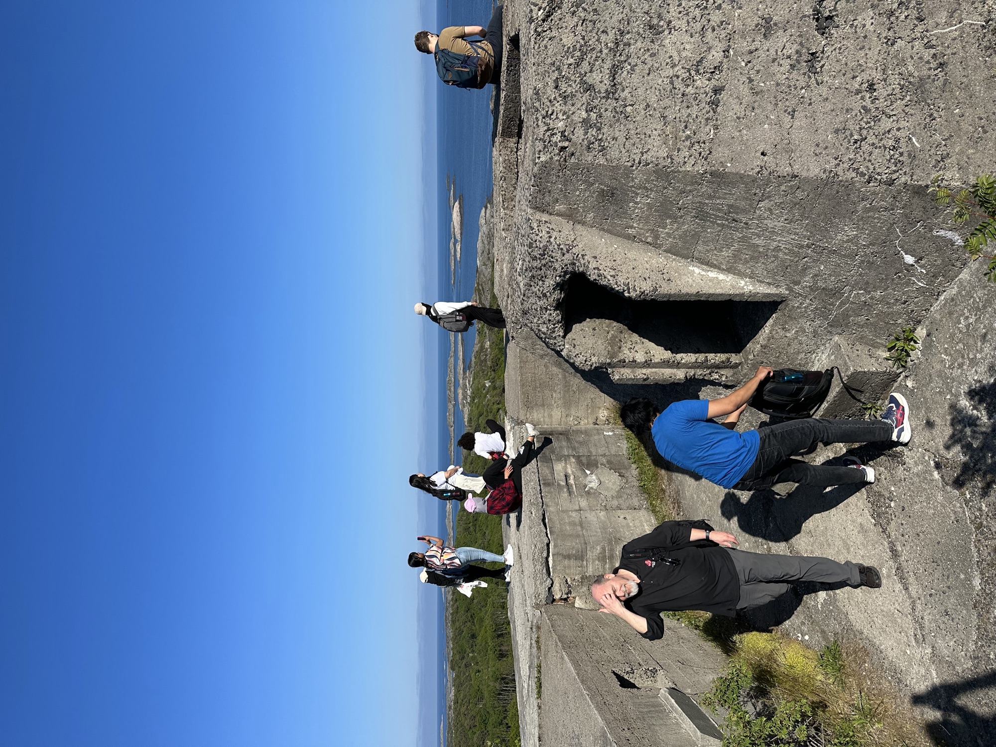 Old coastal fort on the walk