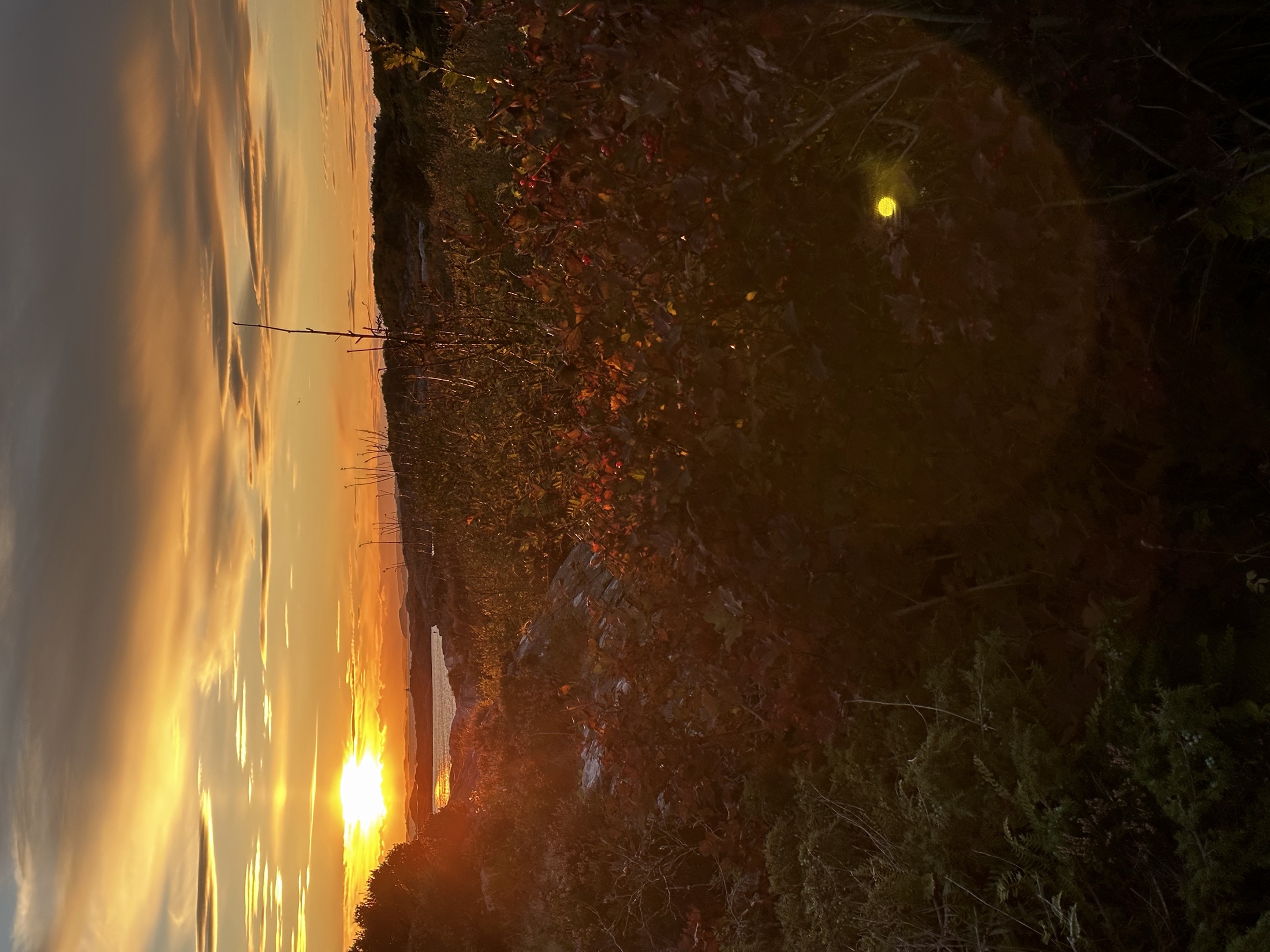 Sunset over the islands